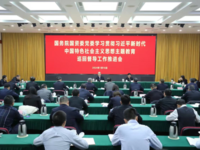 国务院国资委党委召开学习贯彻习近平新时代中国特色社会主义头脑主题教育巡回督导事情推进会